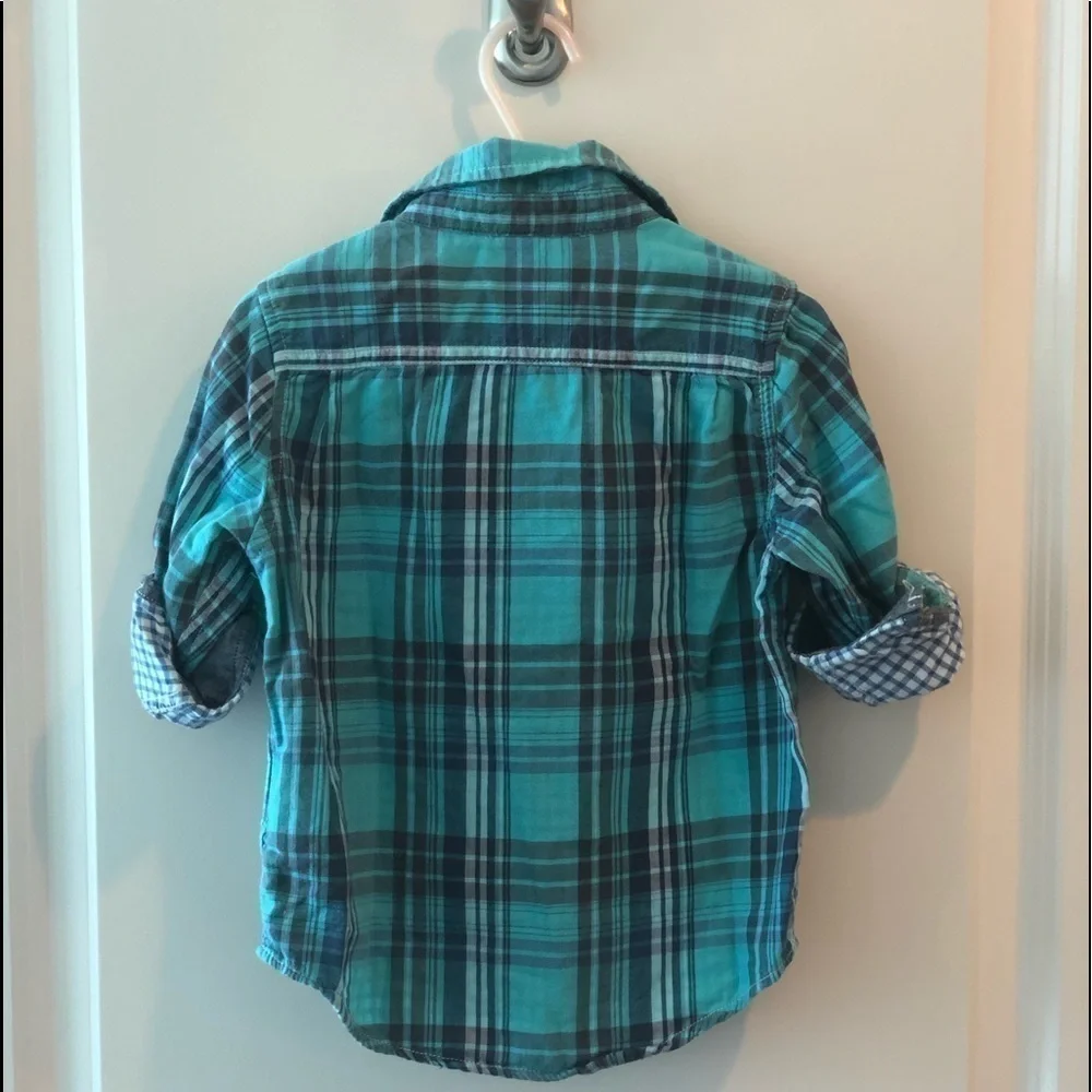 Baby gap button down with tab roll sleeves